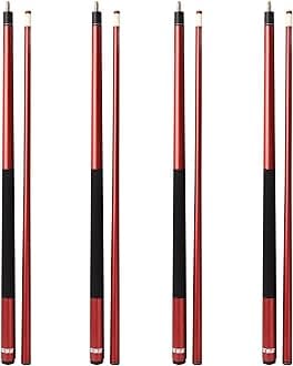 GSE Games & Sports Expert 58" 2-Piece Fiberglass Graphite Composite Billiard Pool Cue Sticks (Several Colors Available, Weight from 18oz, 19oz, 20oz, 21oz)
