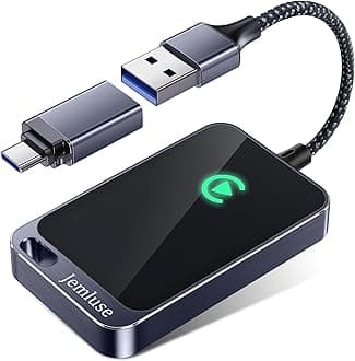 Wireless CarPlay Adapter for Apple iPhone - Multi-User Seamless Connection for Convert Wired to Wireless Car Play Adapter - No Latency from iOS 10+ to Screen w/USB C (Gray)