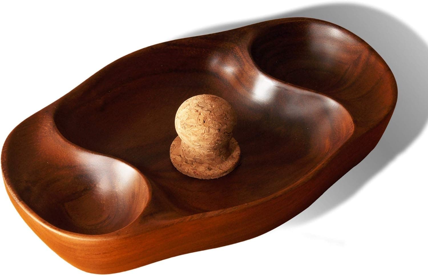 hankstar Ceramic Tobacco Pipe Ashtray with Cork Knocker and 3 Pipe Stand Large