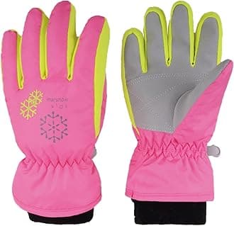 Kids Ski Snow Gloves Water-Resistance Windproof Winter Cold Weather Gloves for Boys Girls Warm Thermal Snowboard Mittens