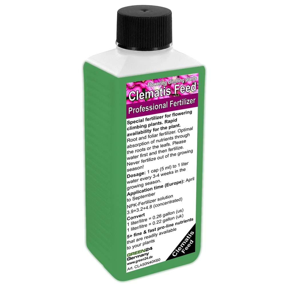 Clematis Liquid Fertilizer HighTech NPK+(Fe), Root Soil Foliar Fertiliser - Professional Plant Food