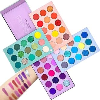 HUDA GIRL Eyeshadow Palette, Makeup Book for Women & Girls: Complete Eye Shadow Palette with 60 Shades - Matte, Shimmer, and Glitters for Everyday or Special Occasion All in One Makeup Palette
