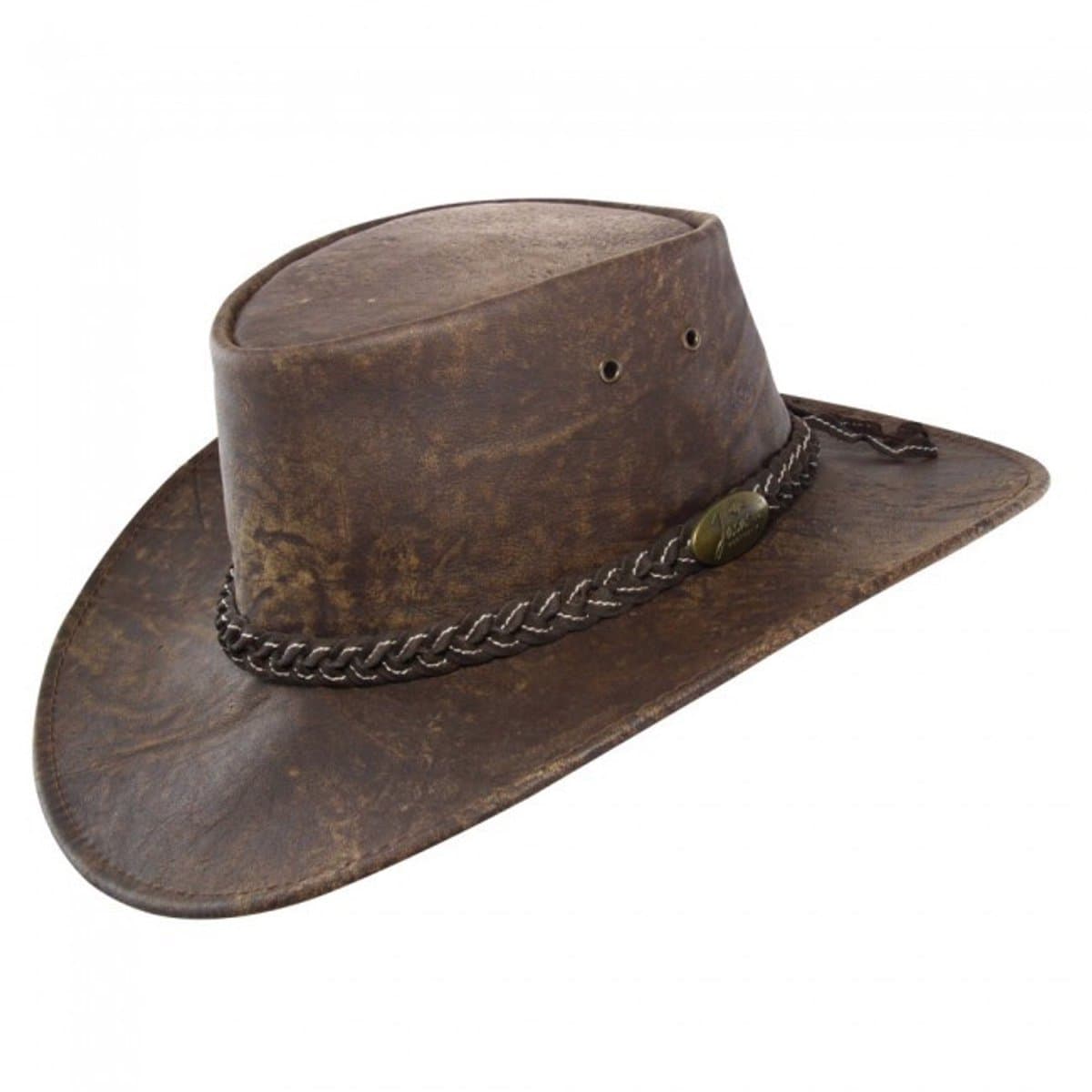 Jacaru Hickory Stonewash Brown Kangaroo Hat 1172-BRN