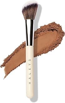 HALEYS Beauty Angled Contour Makeup Brush for Setting Powder, Cream, Foundation, Blush, Highlighter, Concealer, and Bronzer, Makeup Bag Essentials, Soft & Flexible Bristles, Vegan & Cruelty Free