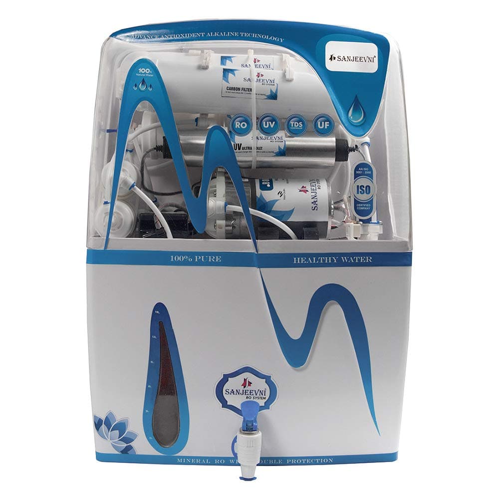 SANJEEVNI Water Purifier Ro+Uv+Uf+Tds Control New Technology Blue (SPIWP-01)