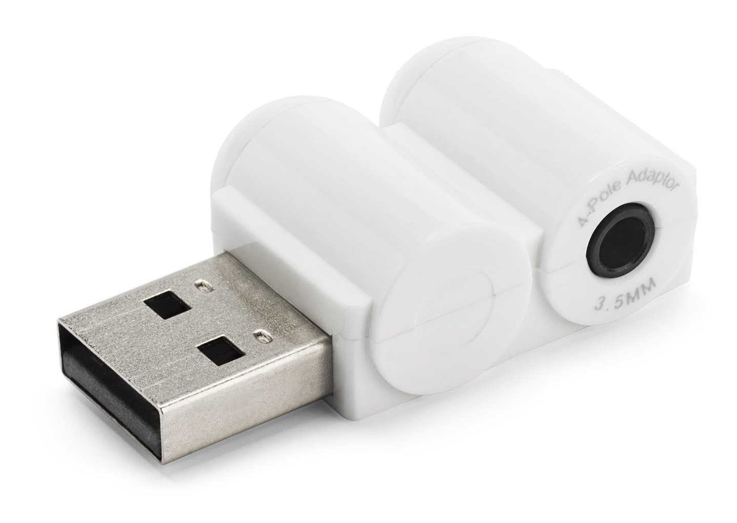 TRRS CTIA/AHJ/ 4 Pole USB Audio Adapter- Designed for Apple Earpods or other compatible VOIP/Skype headsets