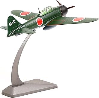 1/72 Mitsubishi A6M5 52type Zero Diecast Metal Aircraft Model Kit JP WWII Vintage Fighter Airplane Model with Stand for Adult Military Enthusiasts Collections or Gift (1945 A6M5)