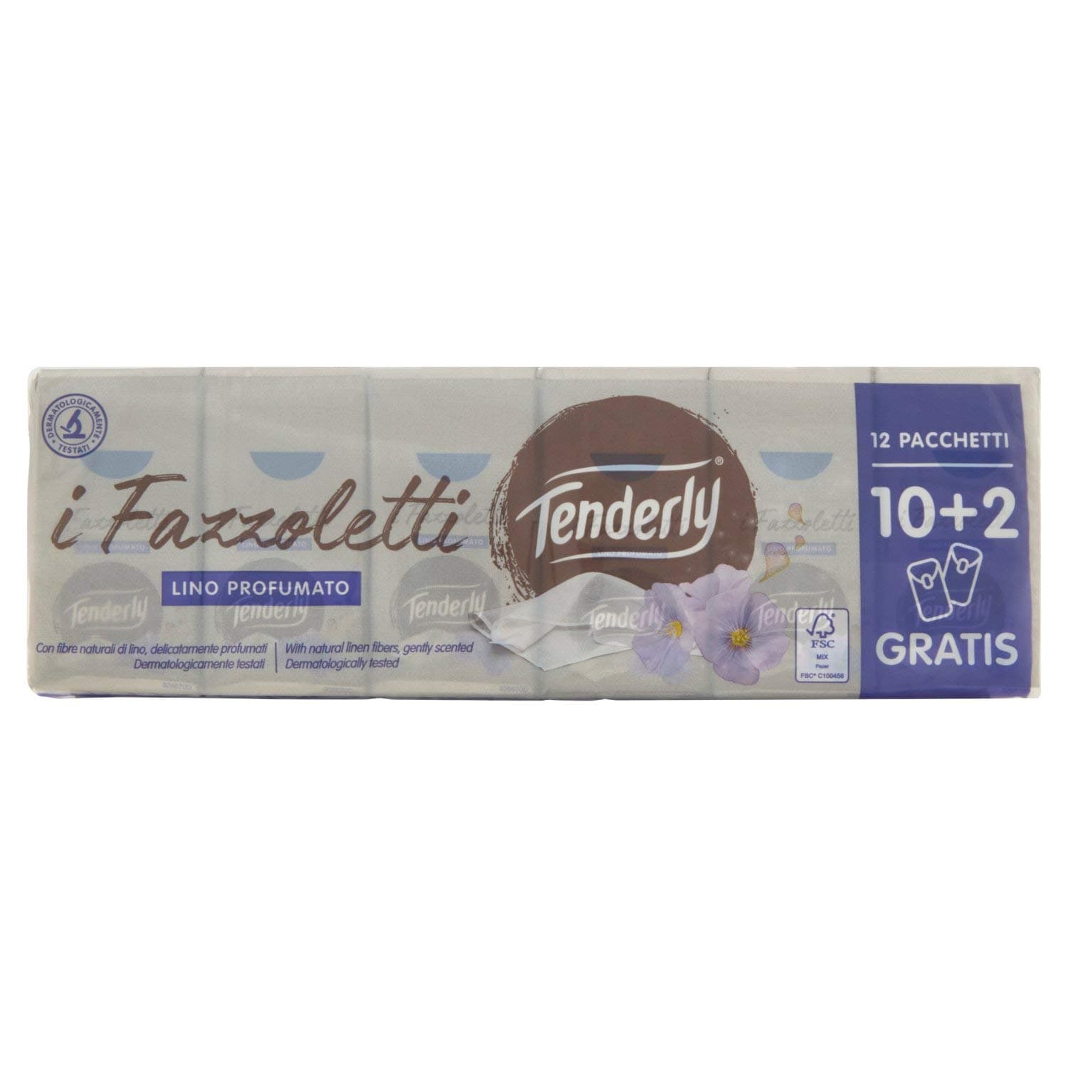 Tenderly Dermo3Plus Formula Anti-Redness Tissues- 1 Pack of 12 Packets