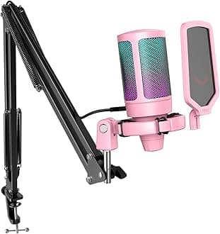 Streaming Gaming Microphone Kit (A6T Pink)