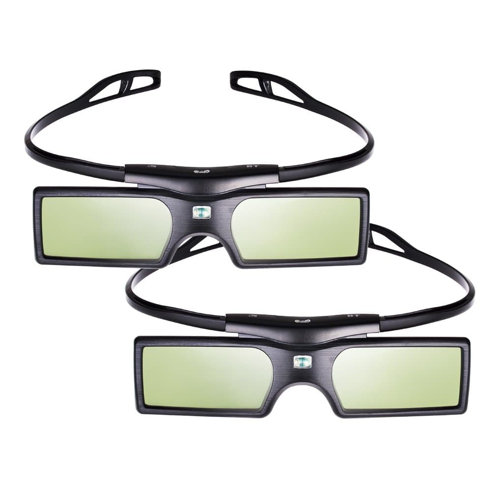 Emgreat reg; 3D Active Shutter Glasses Bluetooth Eyewear Glasses for Samsung/Panasonic/LG Bluetooth 3D TVs (2 PCS)