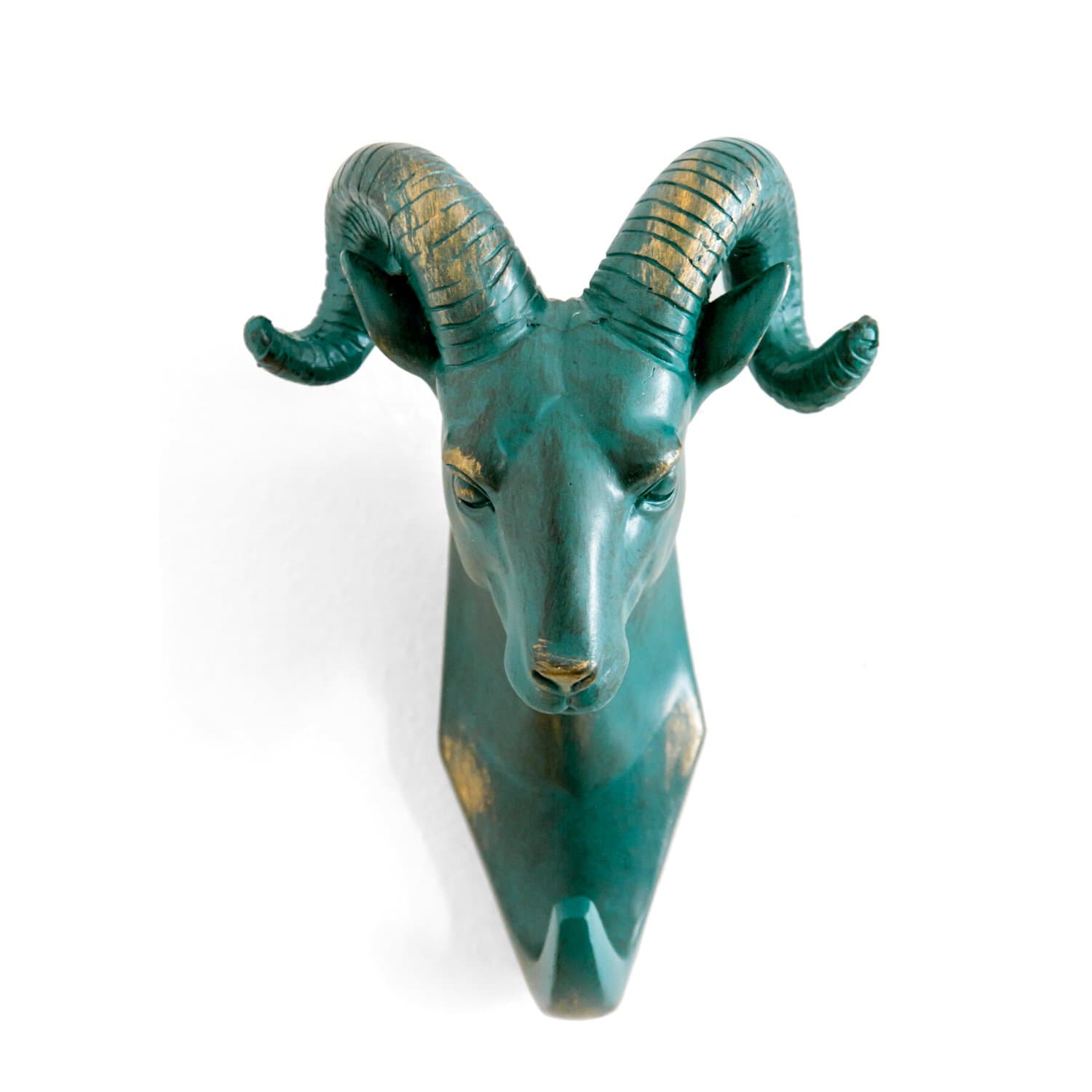 Herngee Bronze Sheep Single Wall Hook/Hanger, Animal Hookc Heavy Duty, Rustic,Recycled, Home Decorative