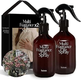 - hetras Multi Fragrance Life Spray 10.14 fl oz x 2 Pack | Flower Shop - Flowers & Green Grass Scent | Non-Aerosol Odor Freshener Room Mist for Room, Closet, Fabric | Infused with Essential Oils