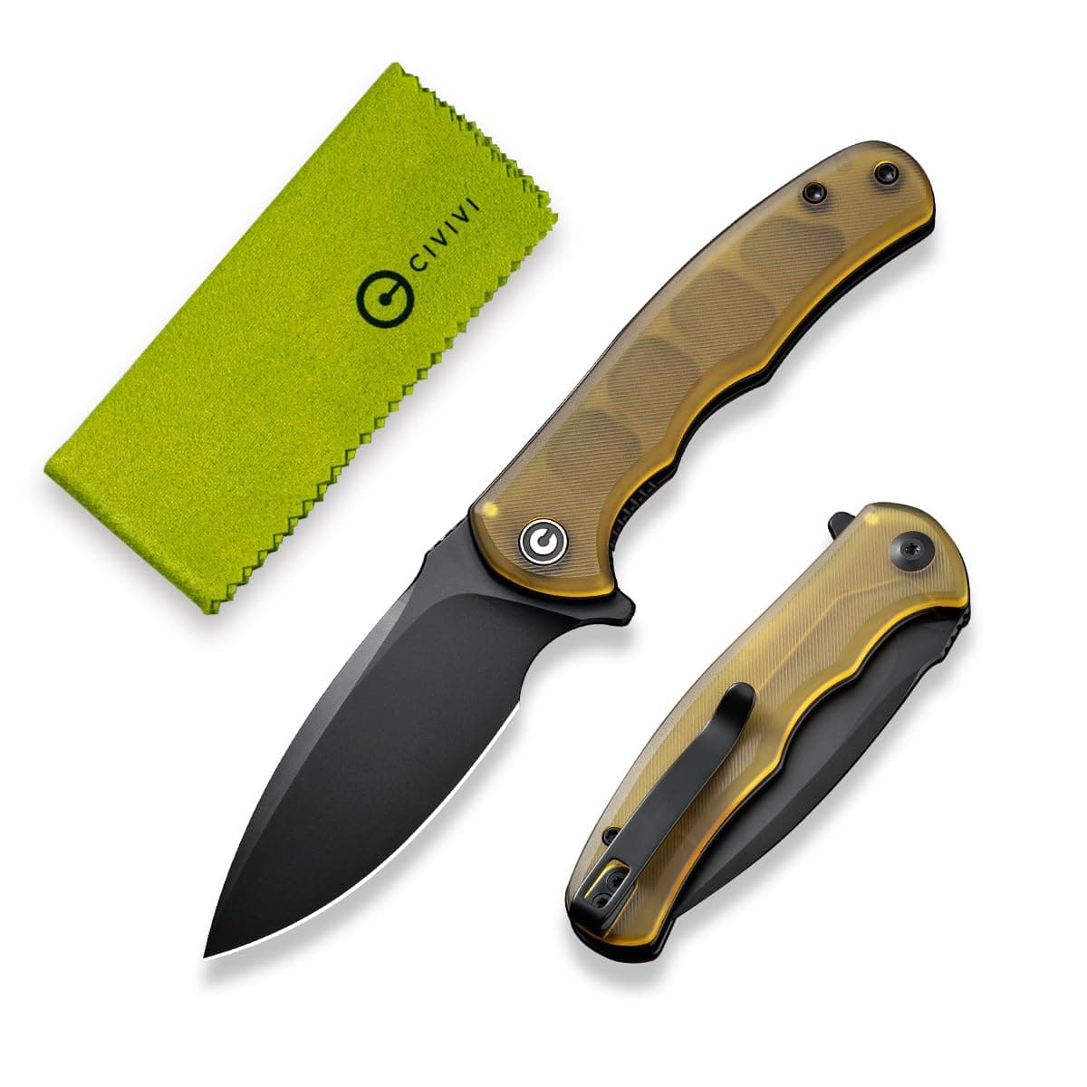 Mini Praxis Pocket Knife for EDC, Folding Pocket Knife with 2.98" D2 Blade Ultem Handle with Flipper for Men Women C18026C-5