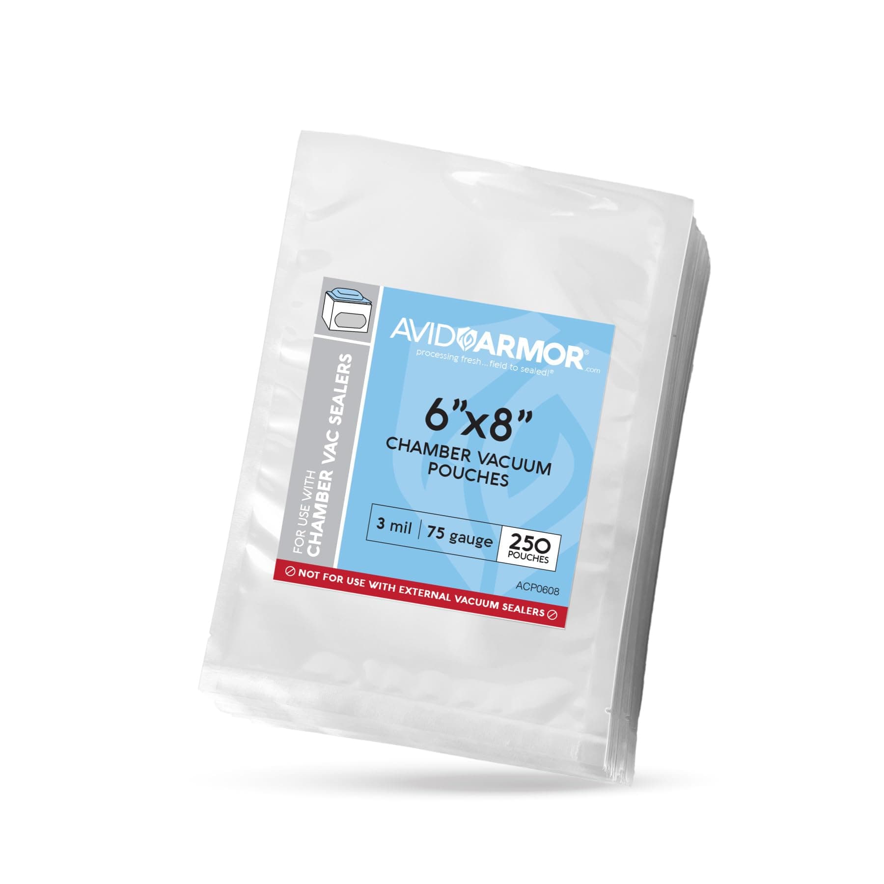 – Chamber Machine Pouches, Pre-Cut Chamber Vacuum Sealer Bags, Heavy Duty Seal Pouch, BPA-Free Chamber Sealer, 6 x 8 inches, Pack of 250 Vacuum Chamber Pouches