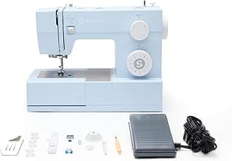 SINGER Heavy Duty 4423 Meltwater Blue High Speed Sewing Machine with Accessory Kit | Strong Motor With Enhanced Piercing Power, 97 Stitch Applications, Full Metal frame, 1-step Buttonhole & LED Light