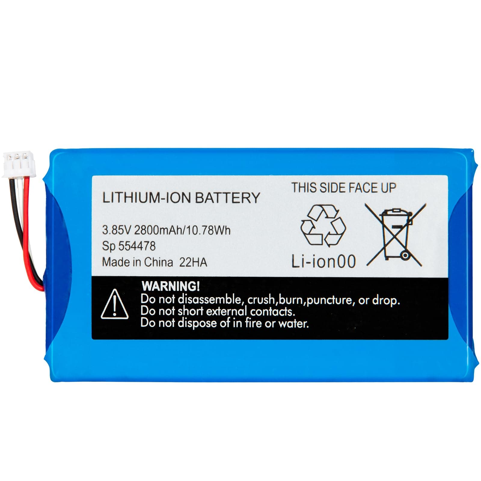 Replacement for Infant Optics DXR-8 Pro Battery Sp 554478 3.85V 2800mAh Lithium Ion Battery (Not Compatible with DXR-8 Baby Monitor)