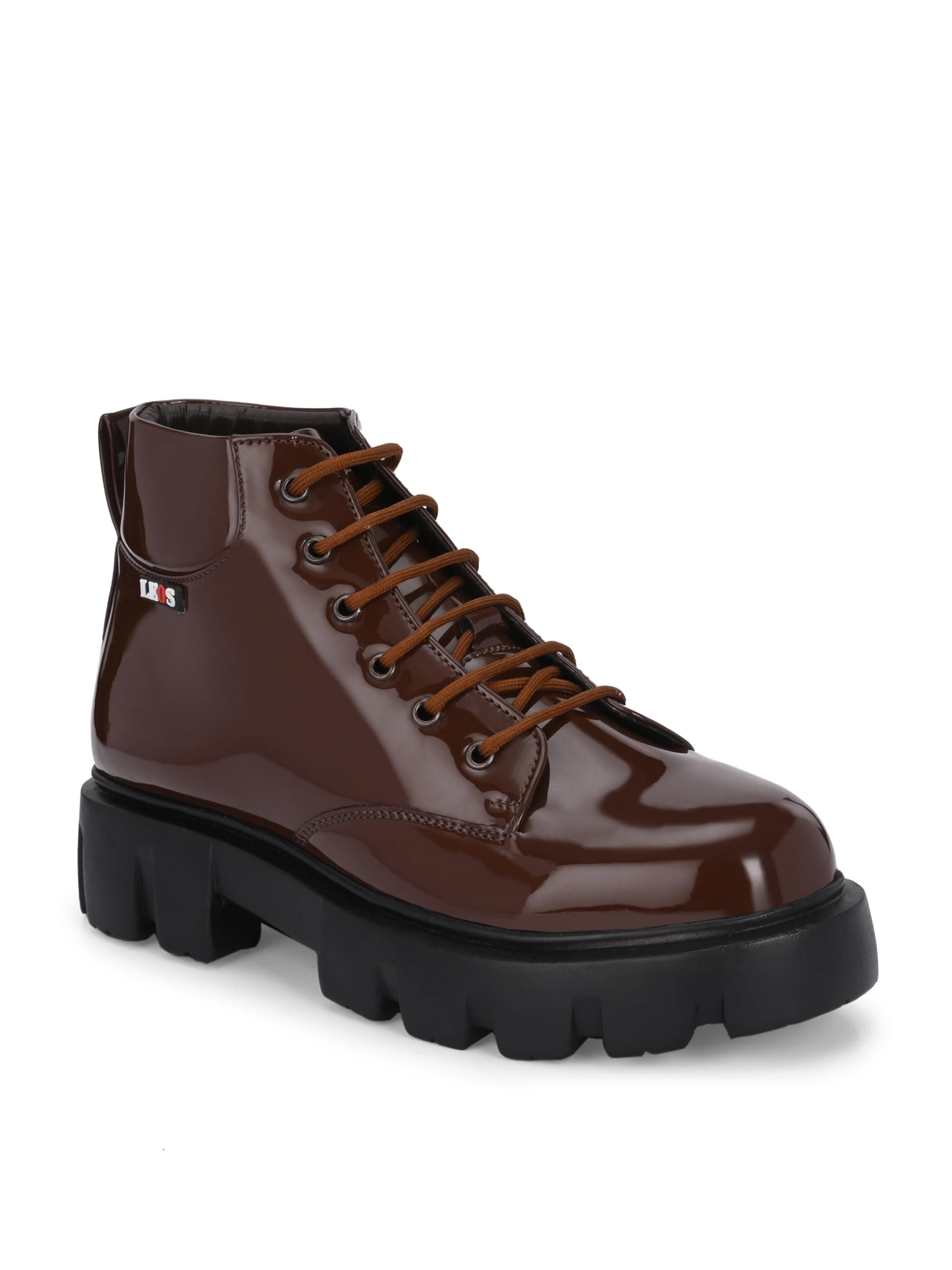 - Leo Men's Black Chic and Chunky Comfortable Casual Boots