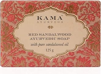 Red Sandalwood Ayurvedic Soap with Pure Sandalwood Oil, 125g