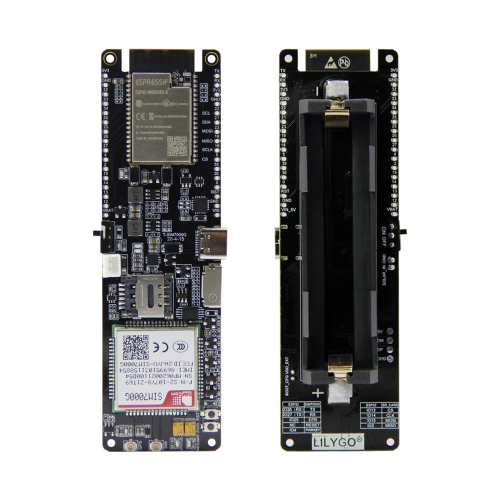 T-SIM7000G ESP32-WROVER-B Solar Charge SIM GPS Antenna CH9102F 16MB 2G/NB TTGO Development Board