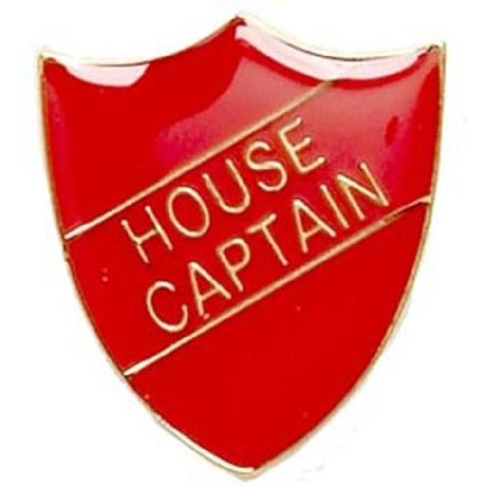 House Captain Shield Badge Red SB015R by Trophy
