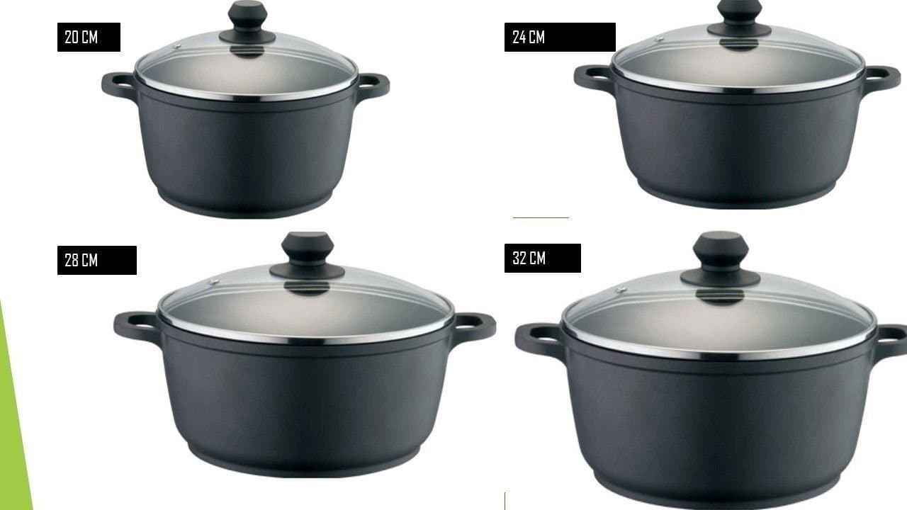 8 PCS DIE-CAST CASSEROLE DISH SOUP PAN SAUCE POT NON STICK COOKING SAUCEPAN WOK