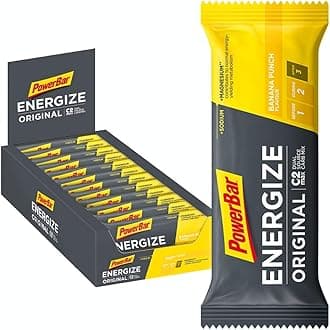 Powerbar Energize Original Banana Punch 25x55g - High Carb Energy Bar + C2MAX Magnesium and Sodium