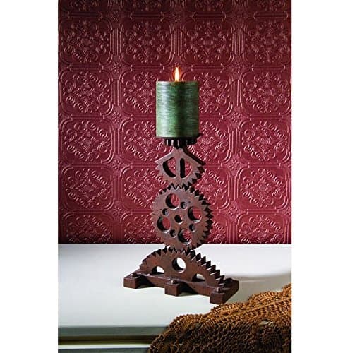 Steampunked Gears Candle Holder - 12-in