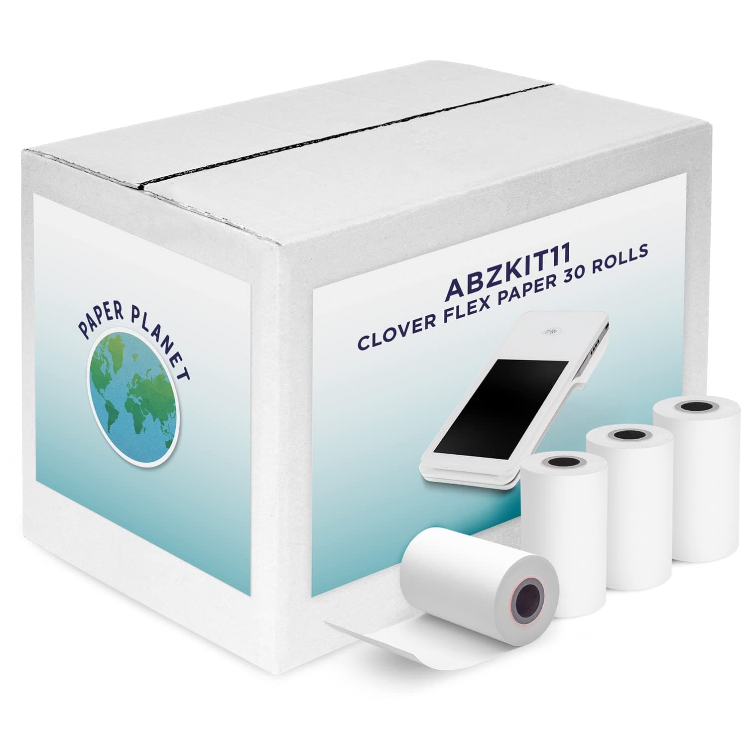 Thermal Paper for Clover POS Flex Printer by Paper Planet | 30 Rolls