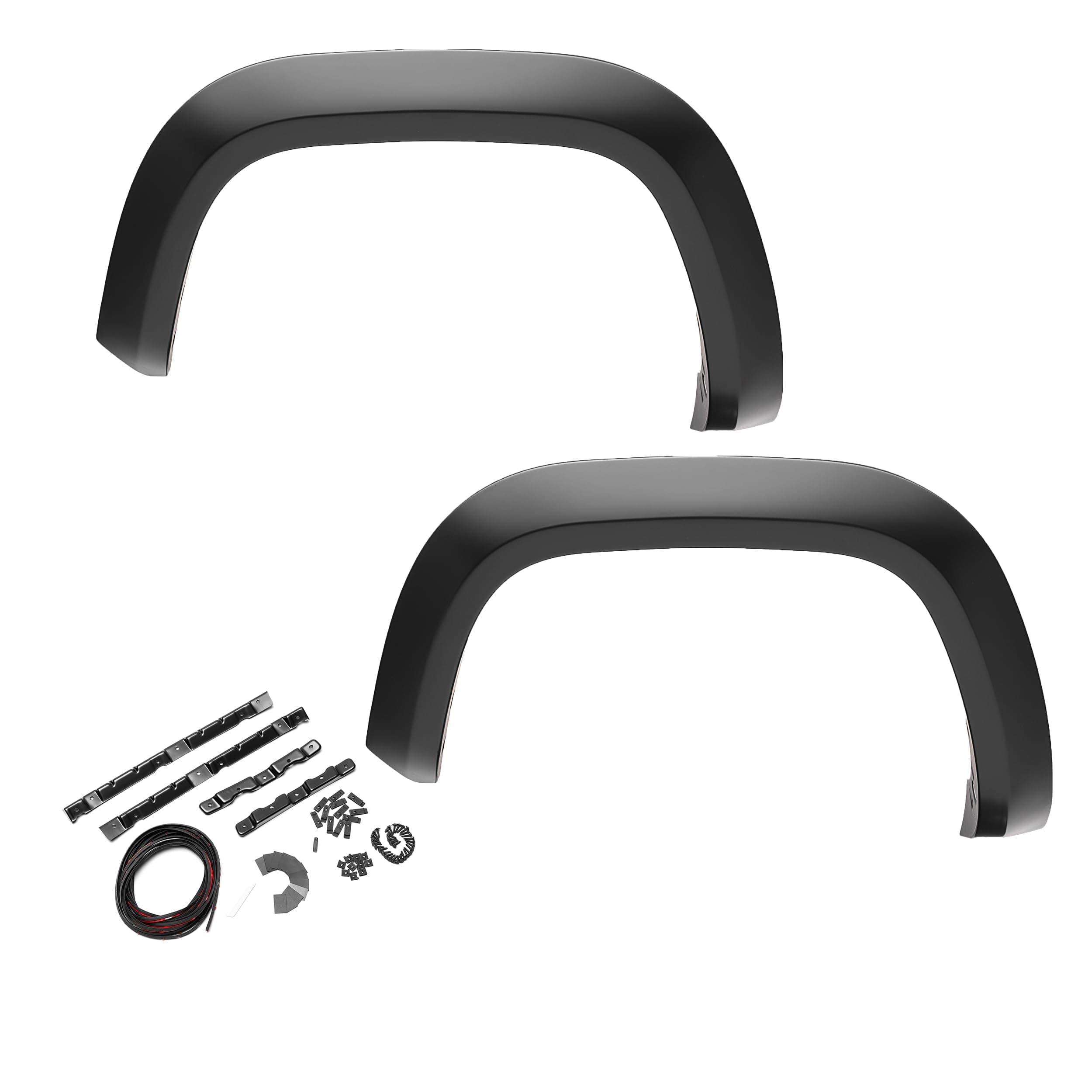 Bushwacker 20087-02 Extend-A-Fender Style Front Fender Flares, 2 Piece