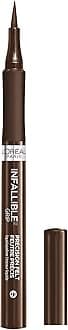 L’Oreal Paris Makeup Infallible Grip Precision Felt Eyeliner, Smudge Resistant, Long Lasting Waterproof Eyeliner, Brown, Brown, 0.03 fl oz