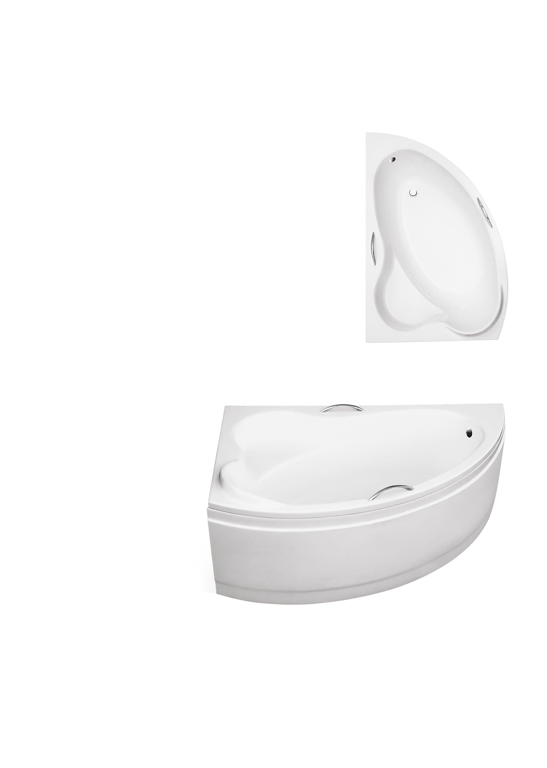 Besco ADA Offset Corner Bath SPACE SAVER 1400 x 900mm (INCL PANEL + STAND) *LEFT HAND* HANDLES NOT INCLUDED * 10 YEARS WARRANTY*
