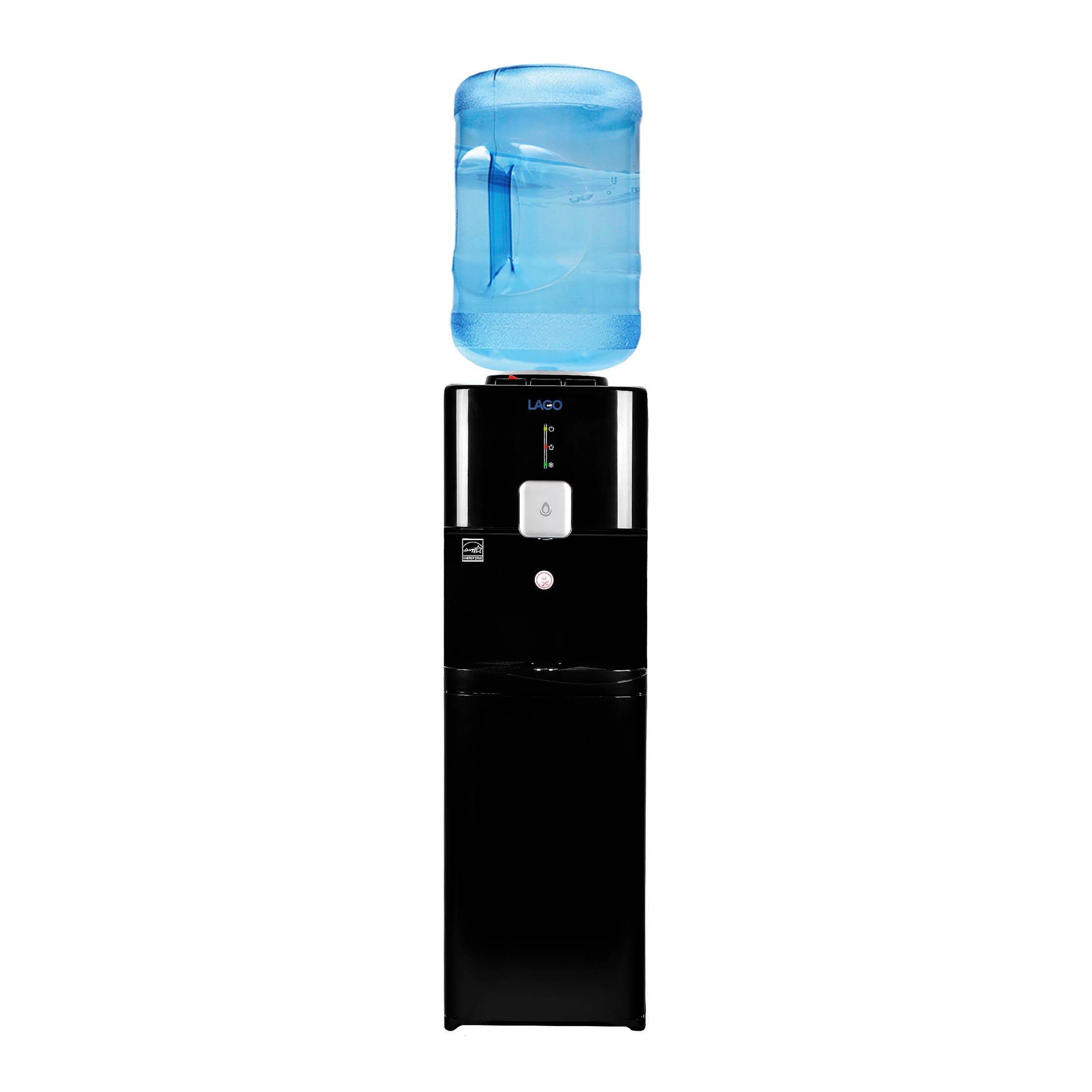 Lago Top Load Hot, Cold & Room Black Water Cooler Dispenser