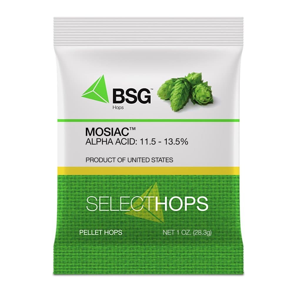 BSG Hops Mosaic™ Hop Pellets 1 oz.