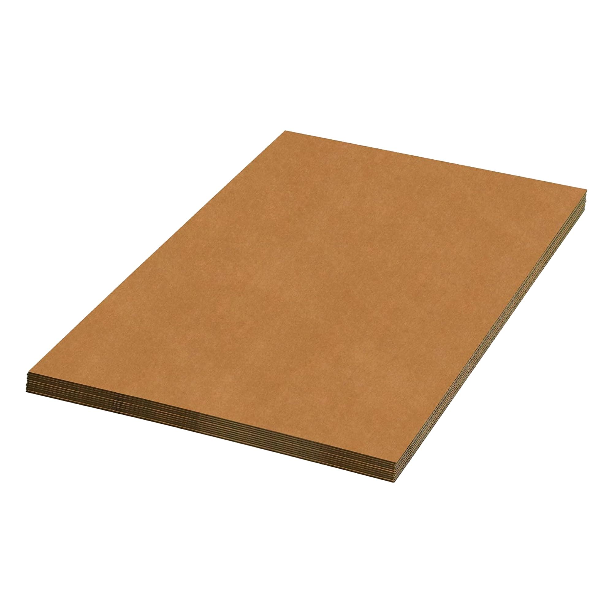 Double Wall Corrugated Cardboard Sheets, 24" x 48", Kraft (Pack of 5), (BSP2448DW)