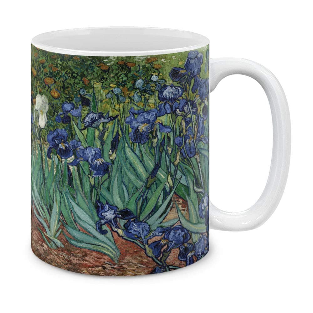 Classic Art Irises Vincent Van Gogh Ceramic Coffee Mug Tea Cup, 11 OZ