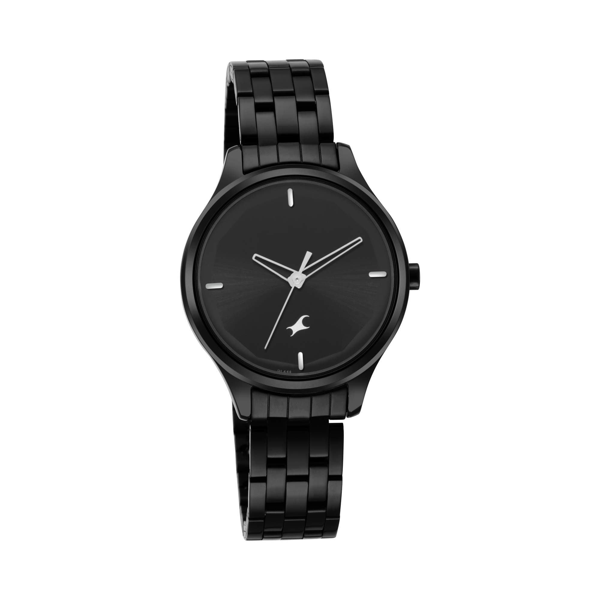 Fastrack Stunners Quartz Analog Black Dial Black Stainless Steel Strap Watch for Girls - 6248NM01