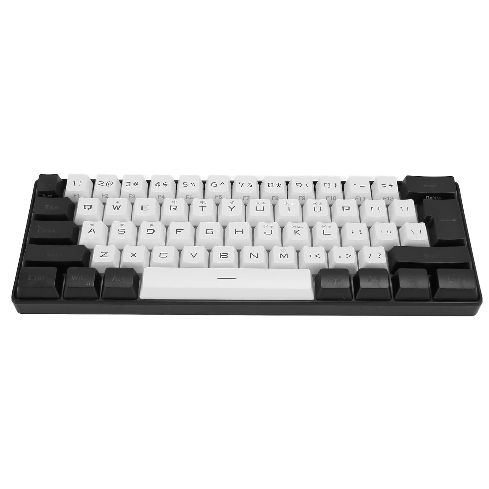Wired Gaming Keyboard, RGB LED Backlit Gaming Keyboard, 61 Keys Mini Mechanical Feel Keyboard, Plug and Play, Compact Ergonomic Keyboard for OS X, Laptop, PC,