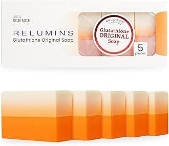 Glutathione Soap Bars – Deep Cleansing & Hydrating Soap for Smooth, Refreshed Skin – Gentle Exfoliating Formula for Face & Body – 5 x 150g Bars