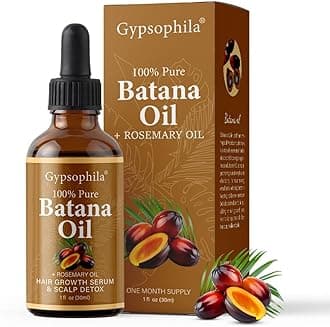 Batana Oil for Hair Growth -100% Pure Natural Hair Growth Oil,Nourishes The Scalp, Eliminates Split Ends, Reduce Hair Loss & Detox Your Scalp (1 Fl Oz) for All Hair Types