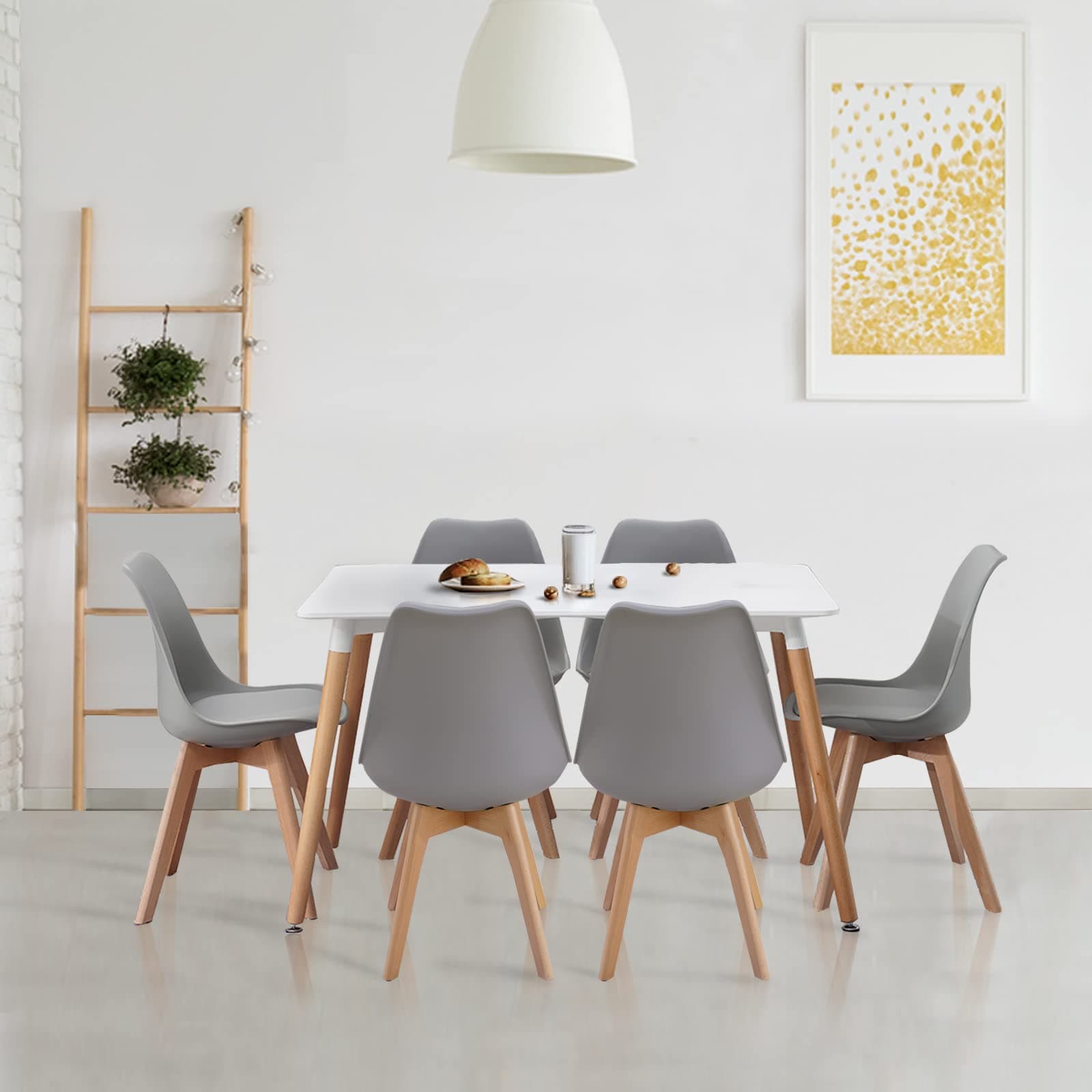 Dining Table and Chairs Set 6