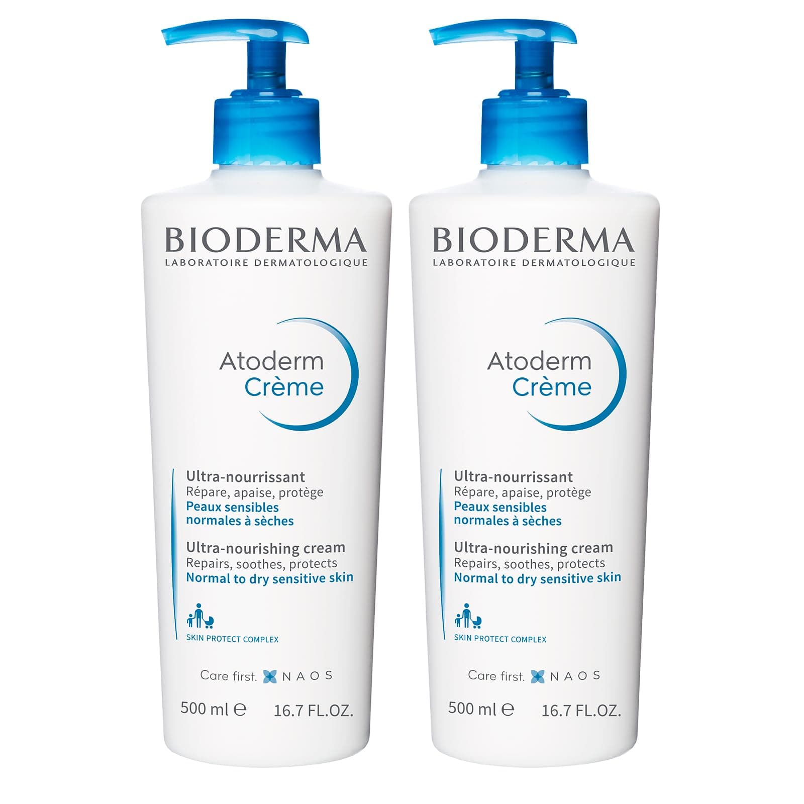 Bioderma DUO Atoderm Cream, 16.9 Fl Oz (Pack of 2)