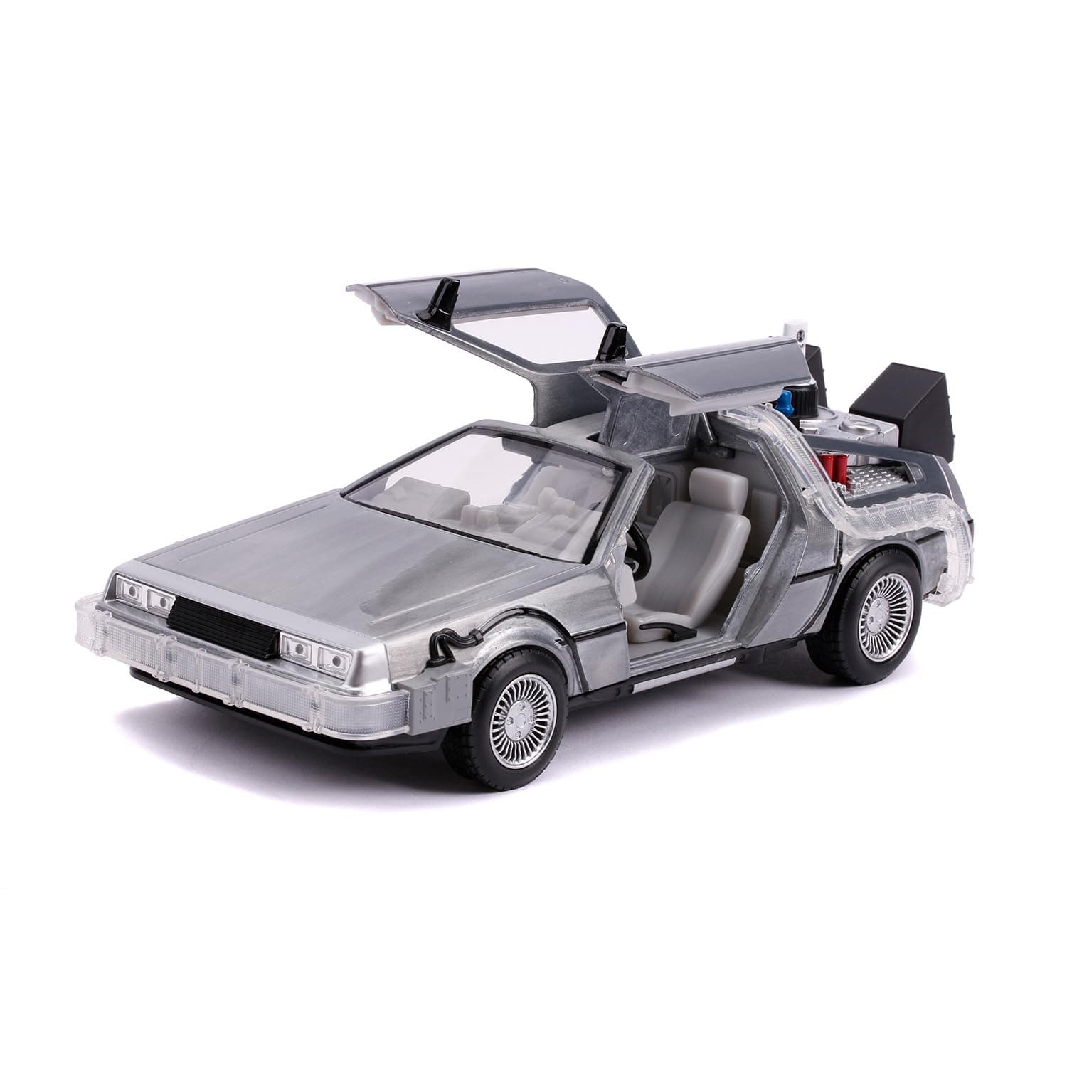 DLorean Back to The Future Collecting Vehicle, Doors Open, Glider Mode, 1:24 Scale (253255021)