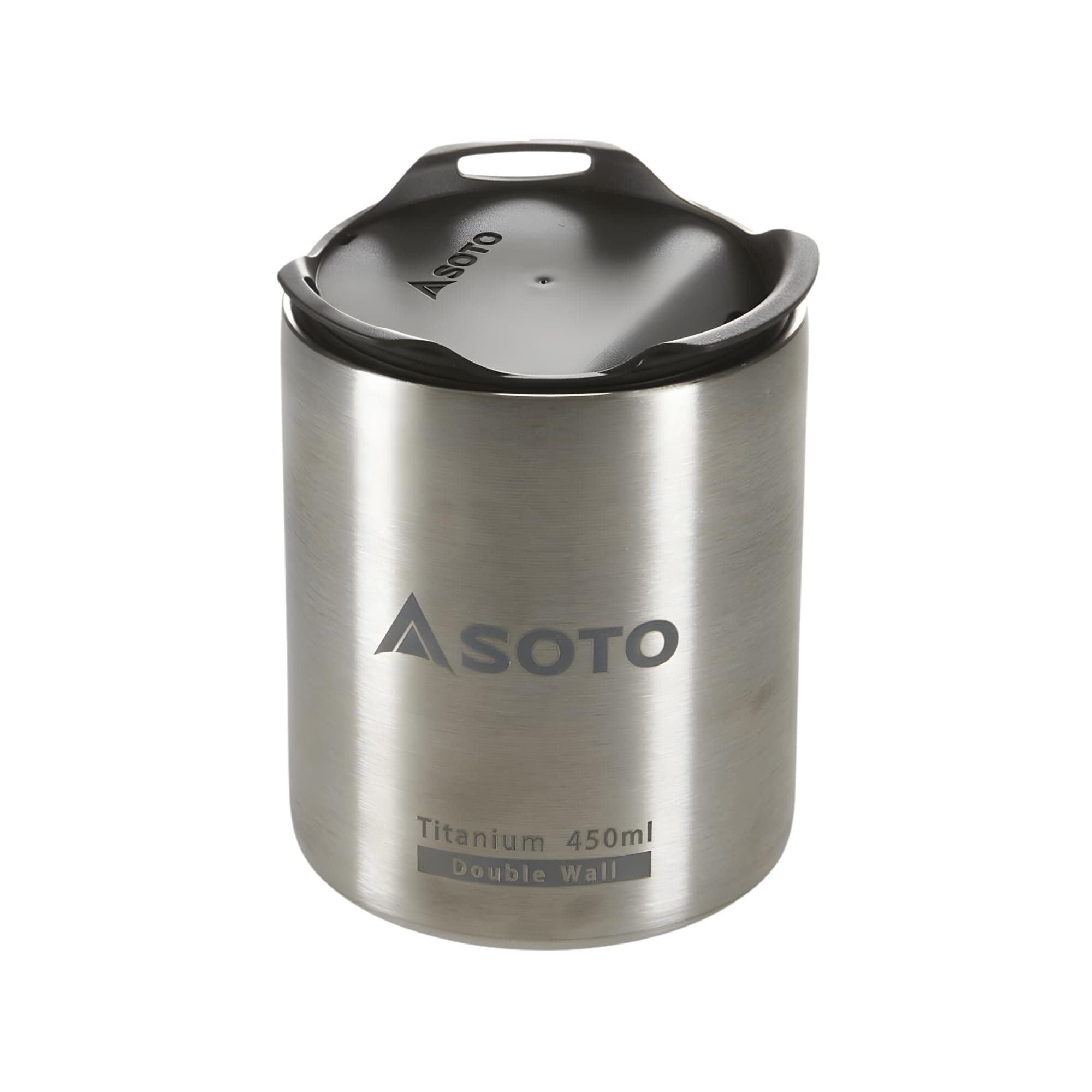 Aero 450ml Titanium Backpacker Mug - Double Wall Insulated Coffee Mug or Cup for Backpacking, Hiking, Picnic, or Travel