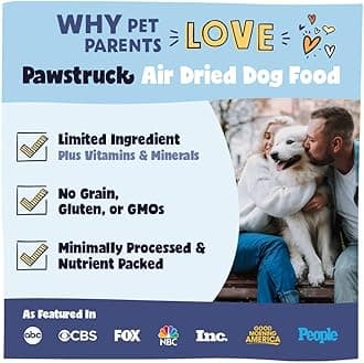 Pawstruck Air Dried Dog Food with Real Chicken, Grain-Free, Made in USA, Non-GMO & Vet Recommended, High Protein Limited Ingredient Full-Feed for All Breeds & Ages, 2lb Bag