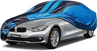 Kaugung Car Cover Waterproof Custom Fit BMW 3 Series（1999-2023）, Lightweight Full Exterior Cover for Automobiles All Weather Outdoor Sun UV Rain Dust Snow Wind Protection.