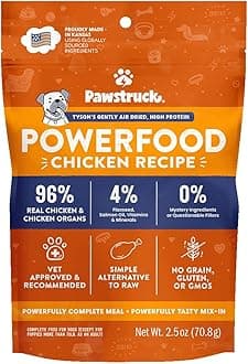 Pawstruck Air Dried Dog Food with Real Chicken, Grain Free, Made in USA, Non-GMO, Vet Recommended, High Protein Limited Ingredient Full-Feed, All Breeds & Ages, 2.5oz Trial Bag