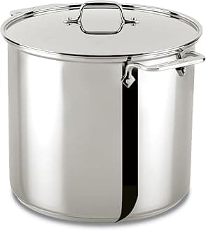 All-Clad 8400001352 Stockpot, 18-10 Steel, Silver