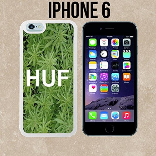 HUF Custom made Case/Cover/Skin for iPhone 6 - White - Rubber Case (Ships from CA)