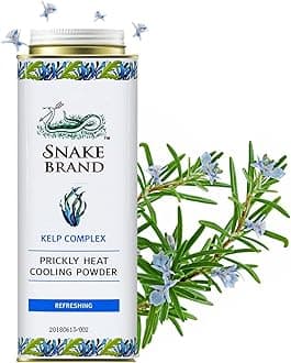Snake Brand Prickly Heat Cooling Talcum Powder | For Heat & Rash Treatment (280g, Refreshing)