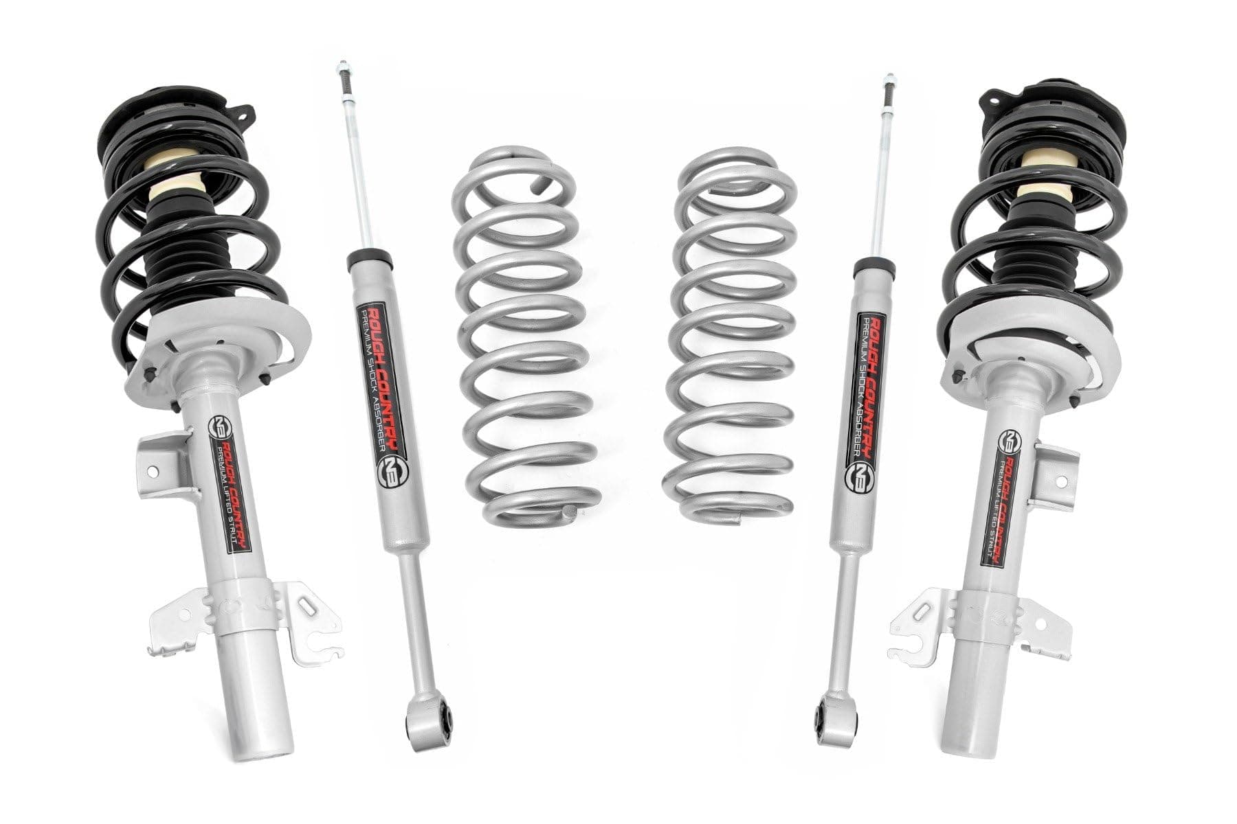 Rough Country 2" Lift Kit w/N3 Struts for 2014-2023 Jeep Cherokee KL - 60431